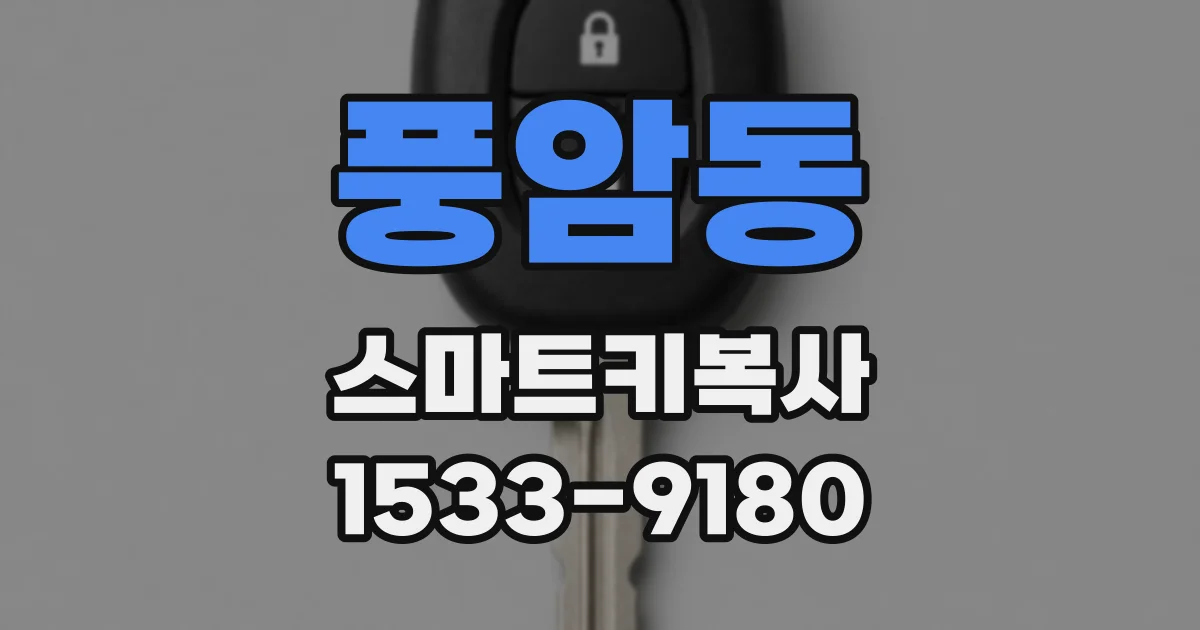 풍암동 스마트키복사