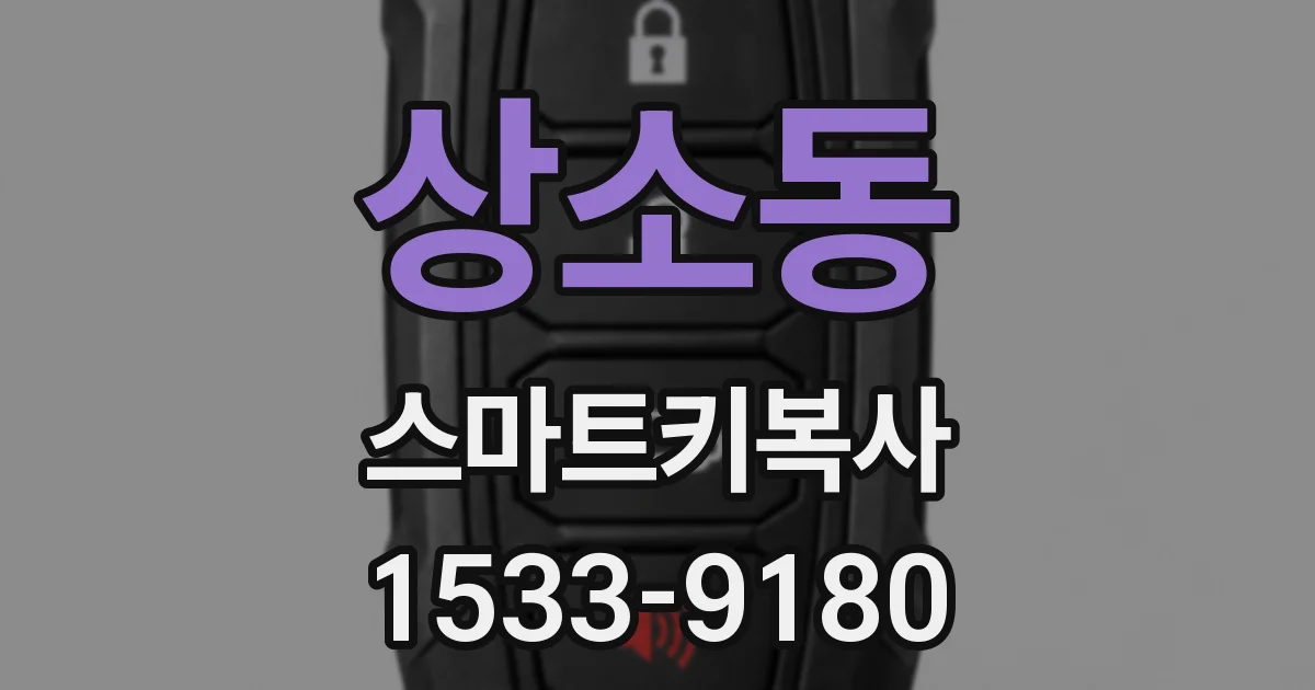 상소동 스마트키복사