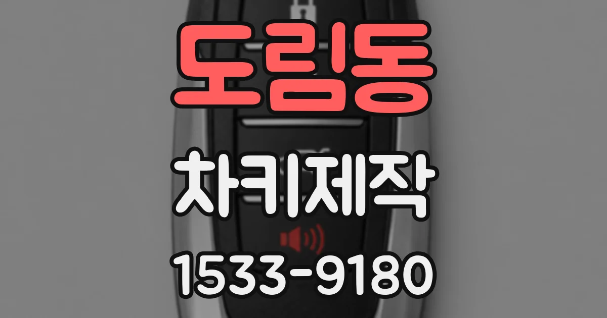 도림동 차키제작