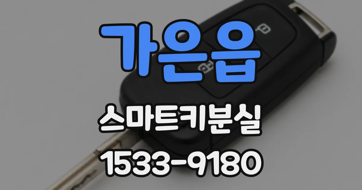 가은읍 스마트키분실