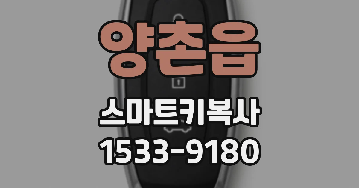 양촌읍 스마트키복사