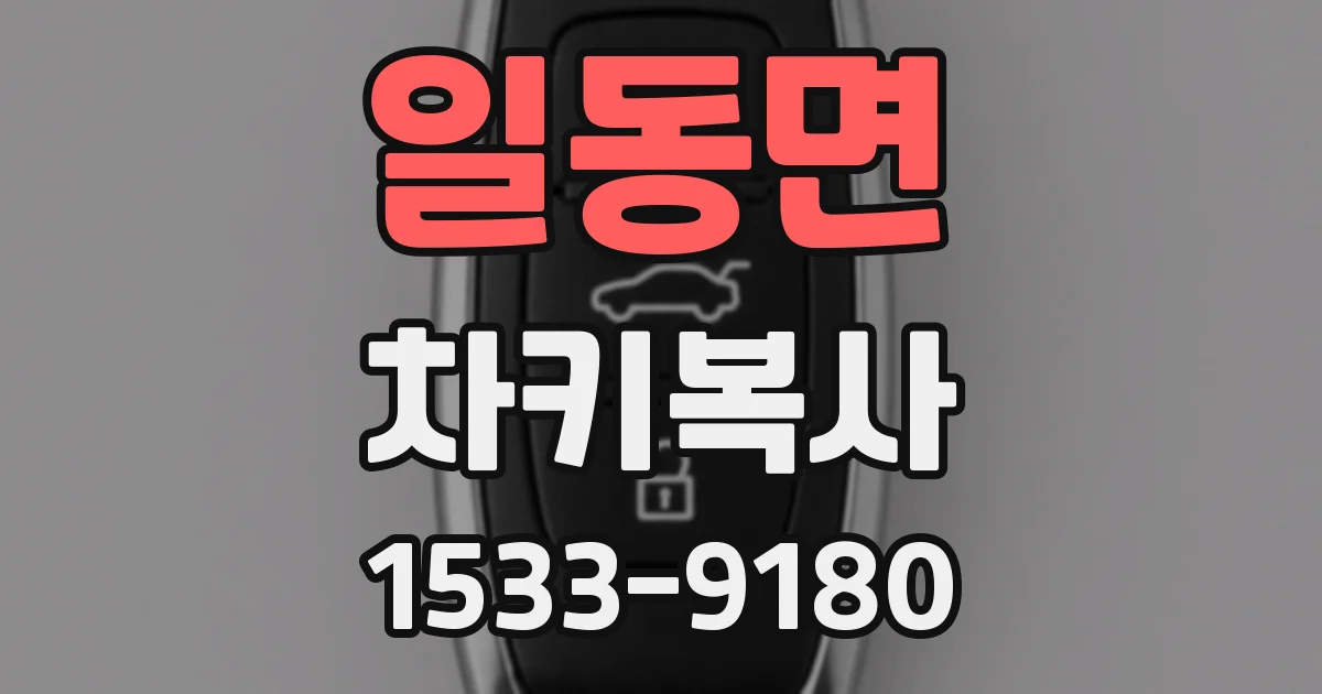 일동면 차키복사