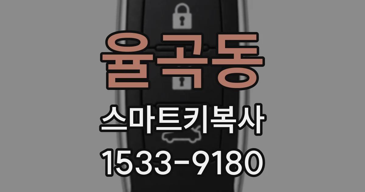 율곡동 스마트키복사
