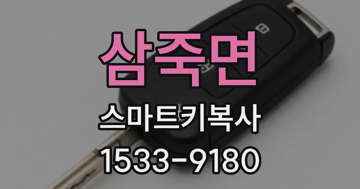 삼죽면 스마트키복사