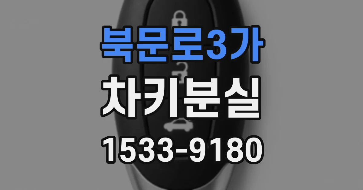 북문로3가 차키분실