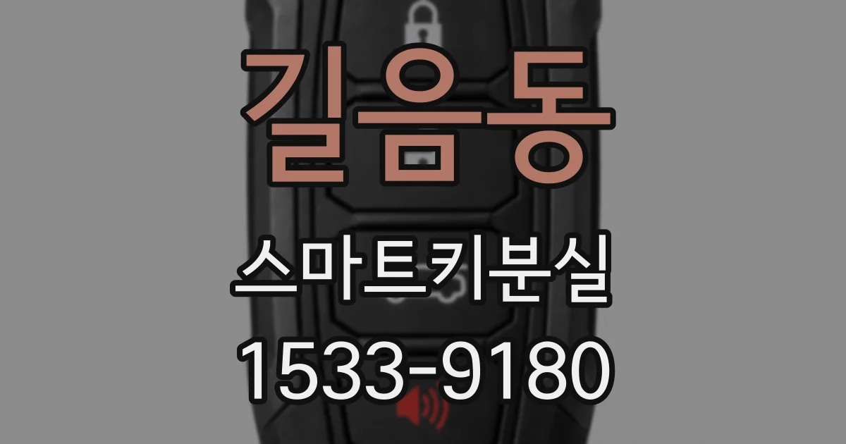 길음동 스마트키분실