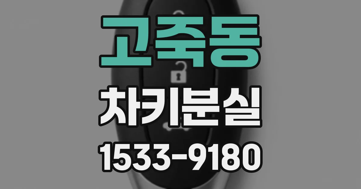 고죽동 차키분실