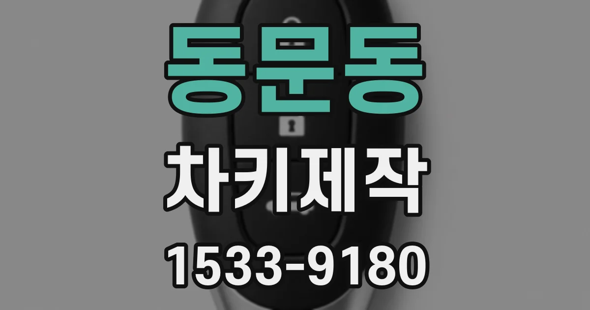동문동 차키제작