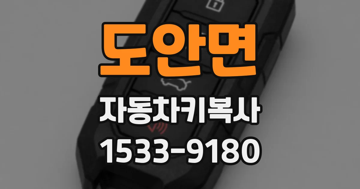 도안면 자동차키복사