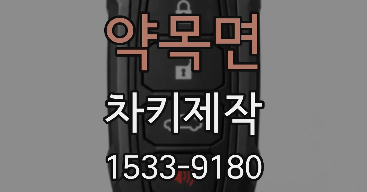 약목면 차키제작
