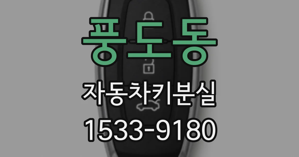 풍도동 자동차키분실