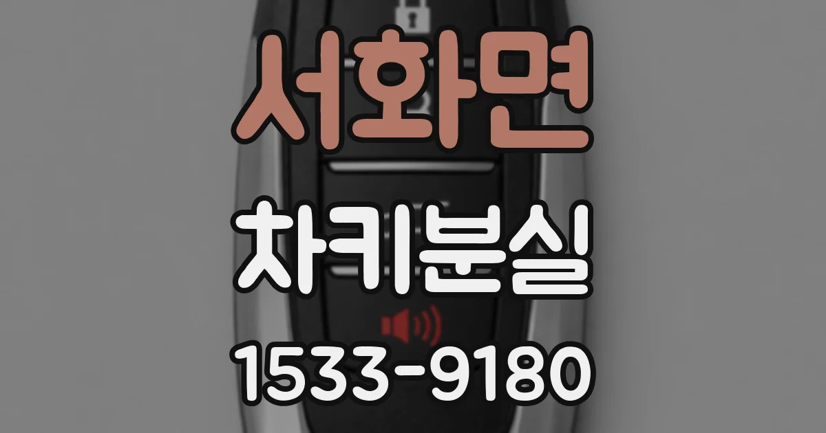 서화면 차키분실
