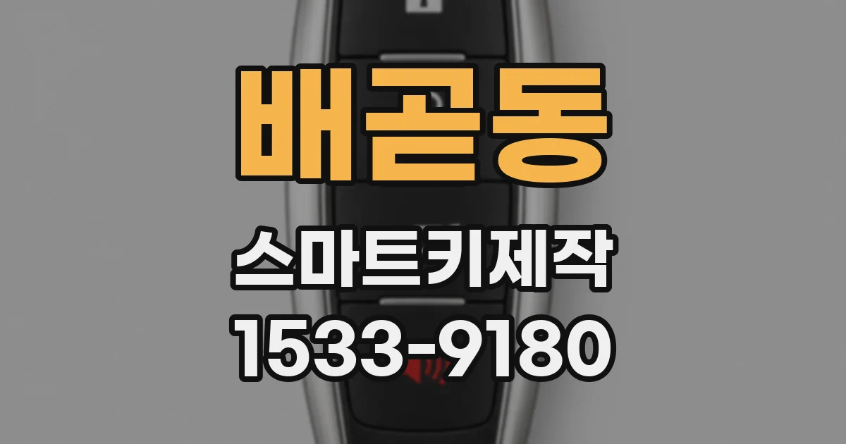 배곧동 스마트키제작