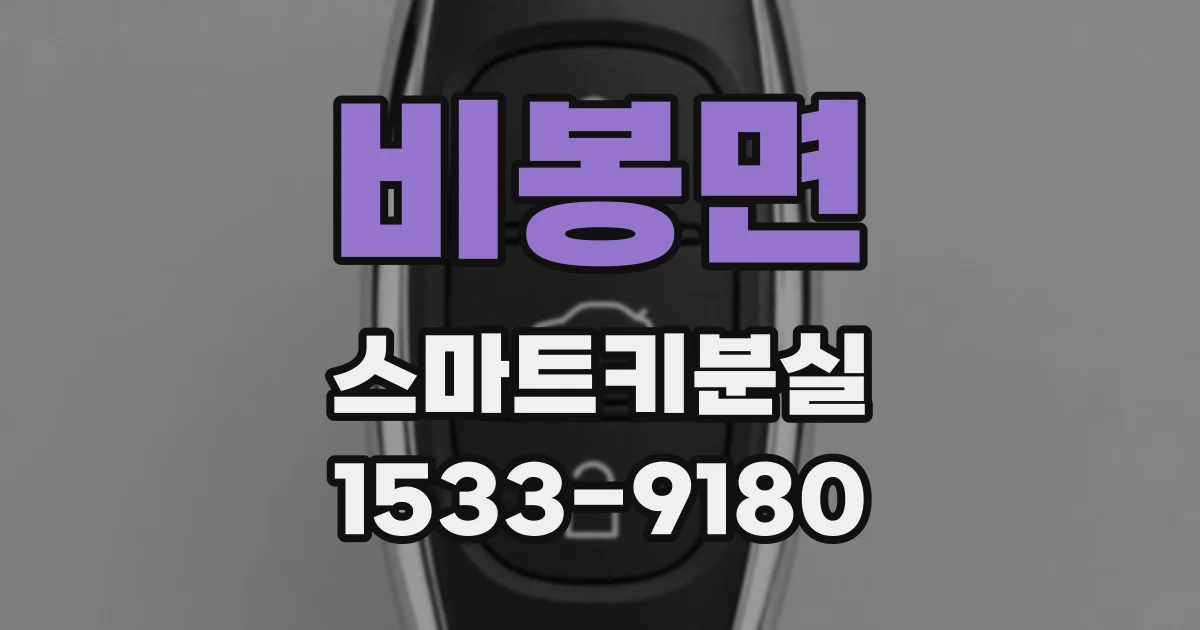 비봉면 스마트키분실
