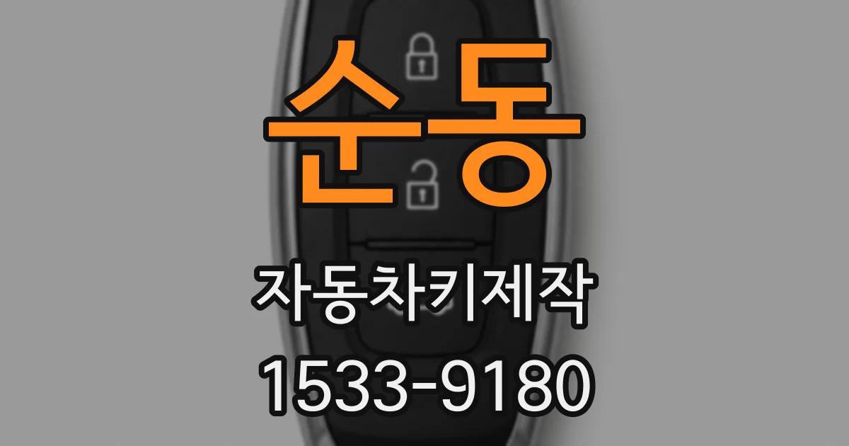 순동 자동차키제작