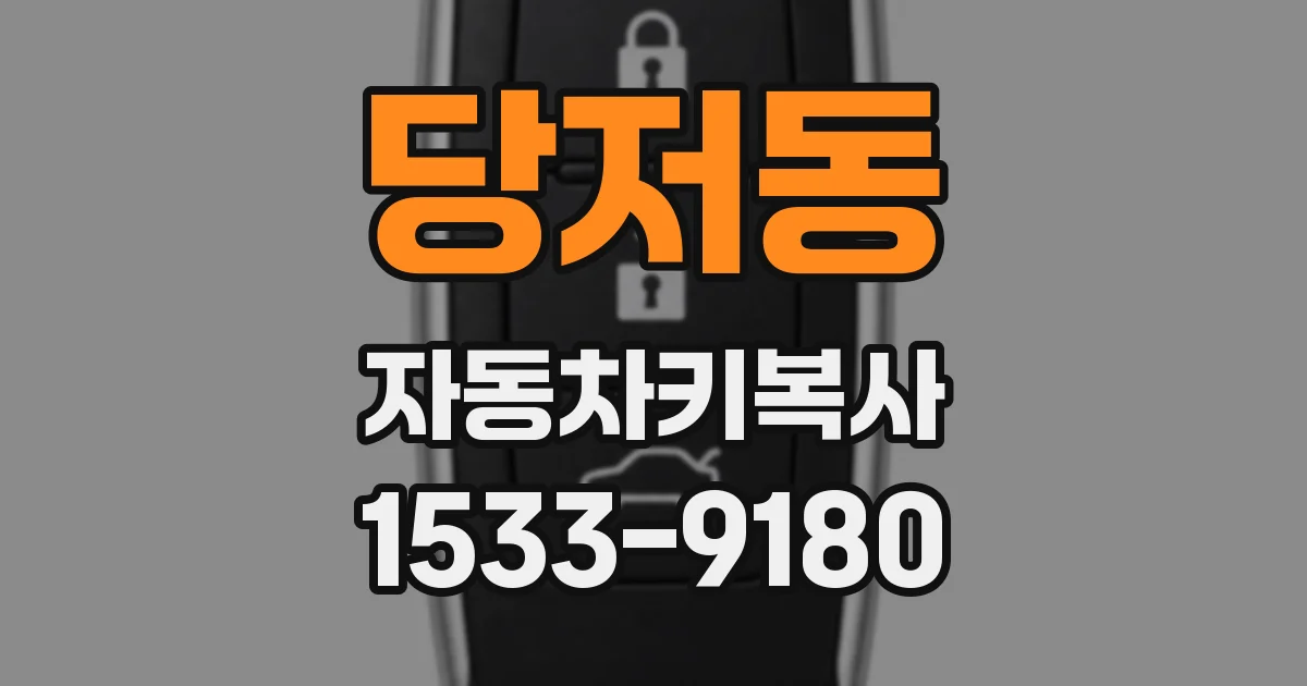 당저동 자동차키복사
