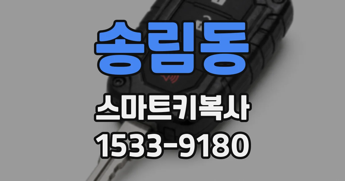 송림동 스마트키복사