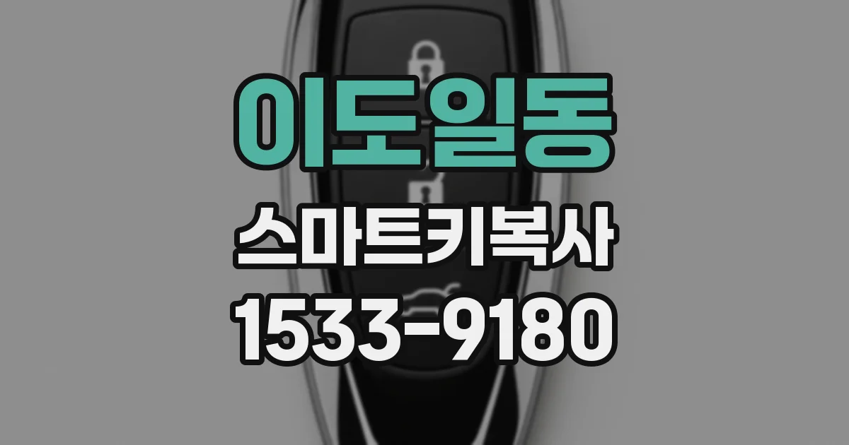 이도일동 스마트키복사