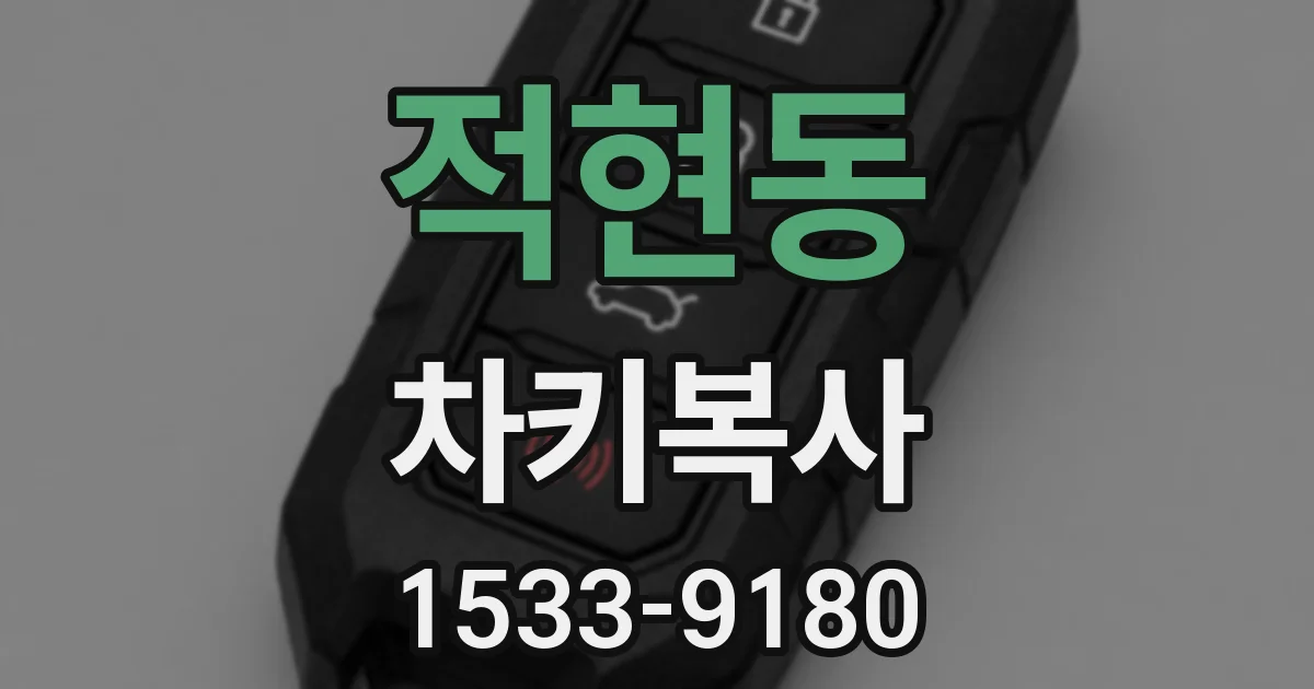 적현동 차키복사