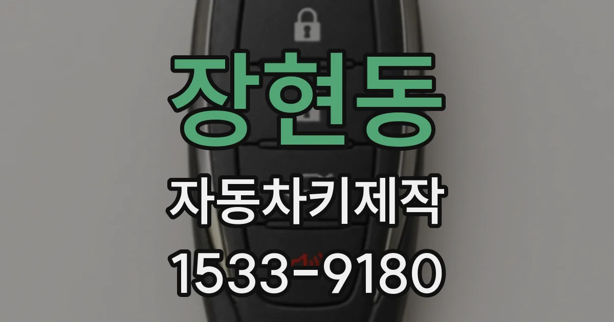 장현동 자동차키제작