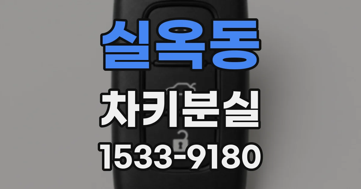 실옥동 차키분실