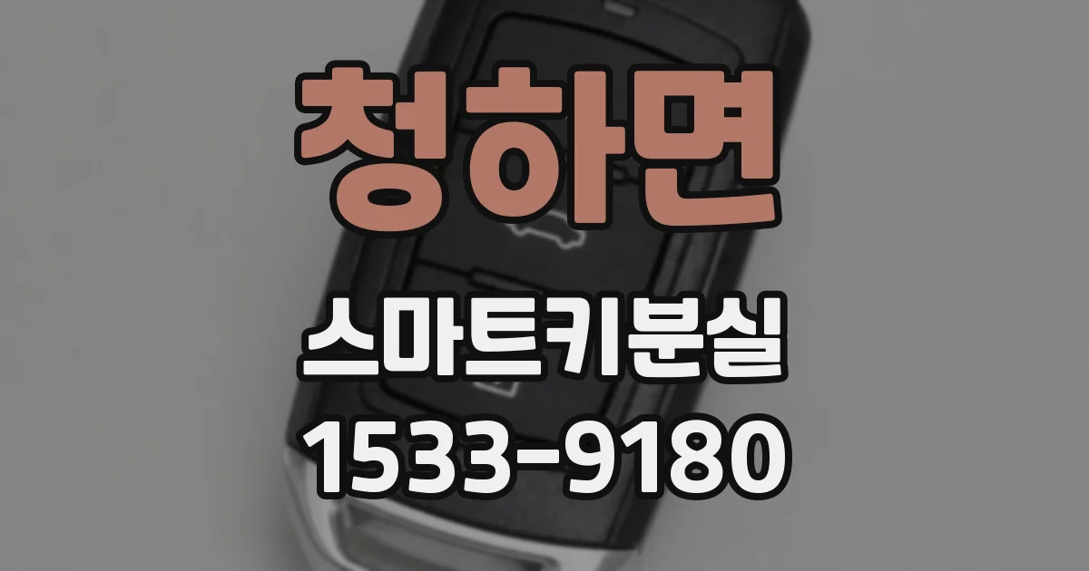 청하면 스마트키분실