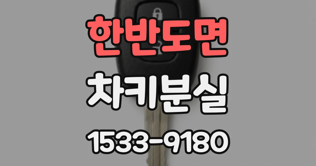 한반도면 차키분실