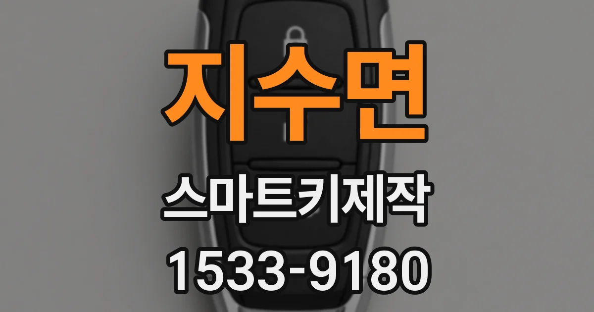 지수면 스마트키제작
