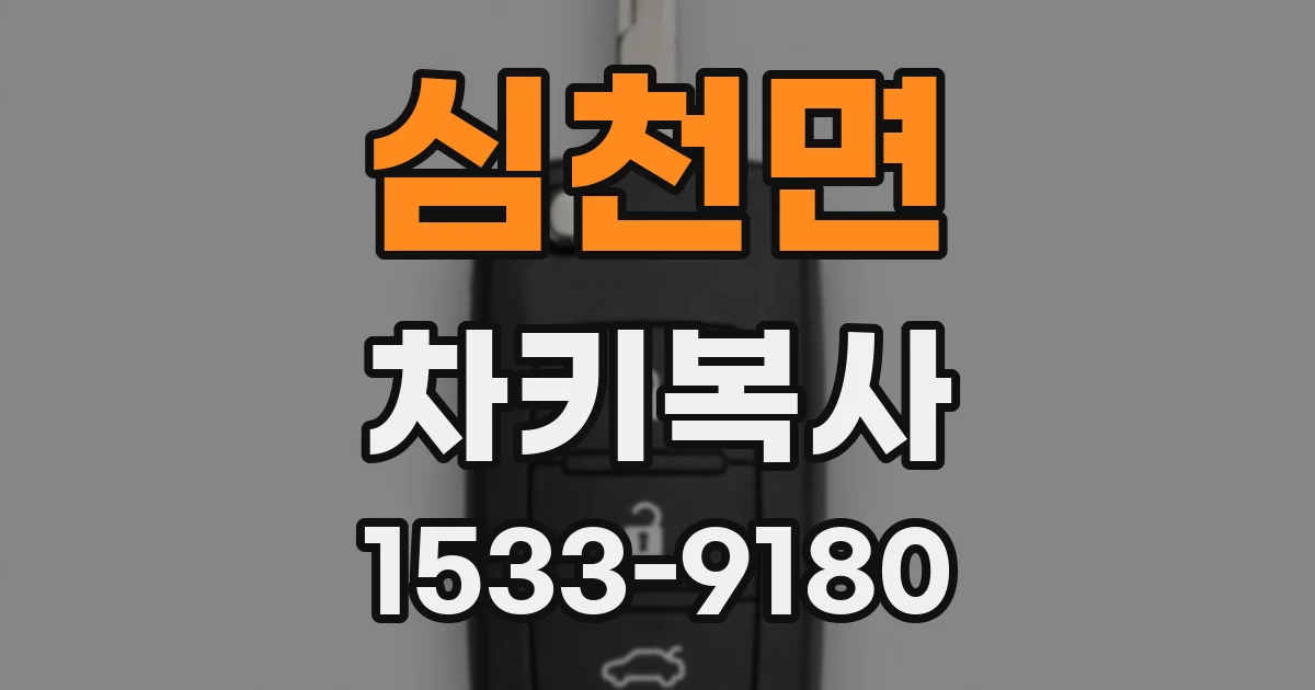 심천면 차키복사