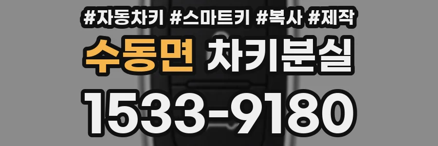 수동면 차키분실