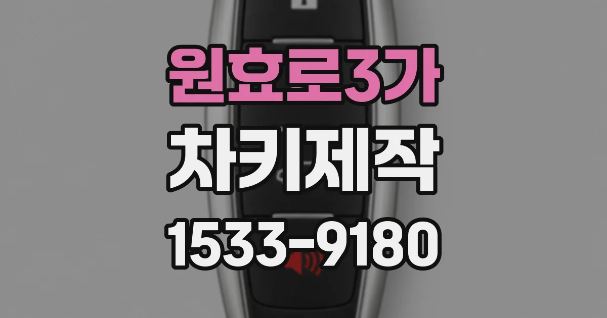 원효로3가 차키제작