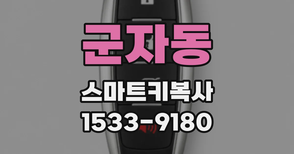 군자동 스마트키복사