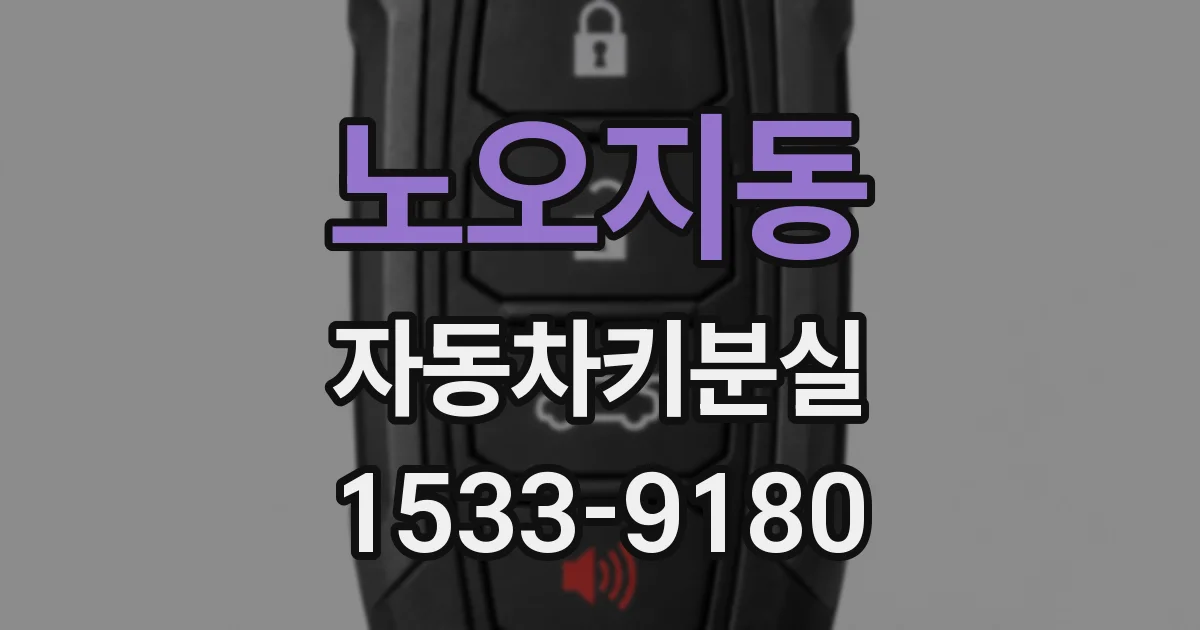 노오지동 자동차키분실