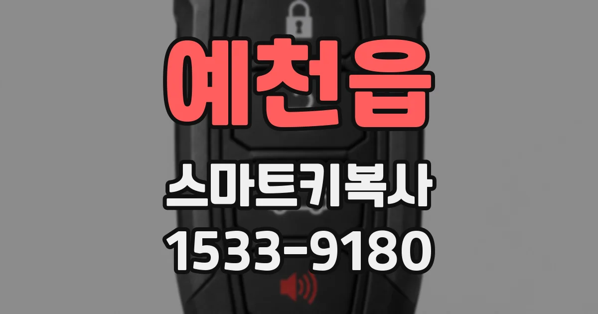 예천읍 스마트키복사