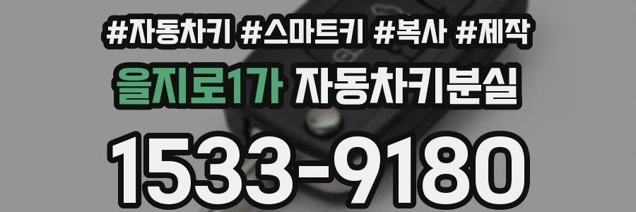 을지로1가 자동차키분실