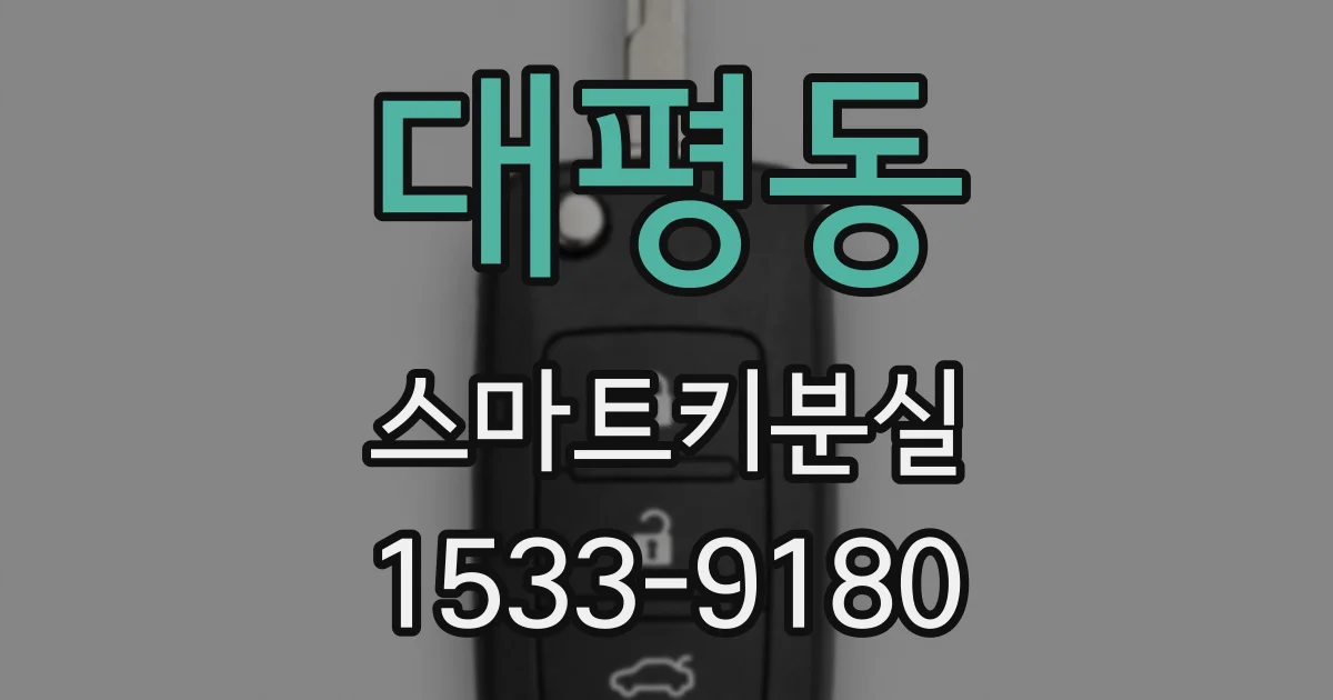 대평동 스마트키분실