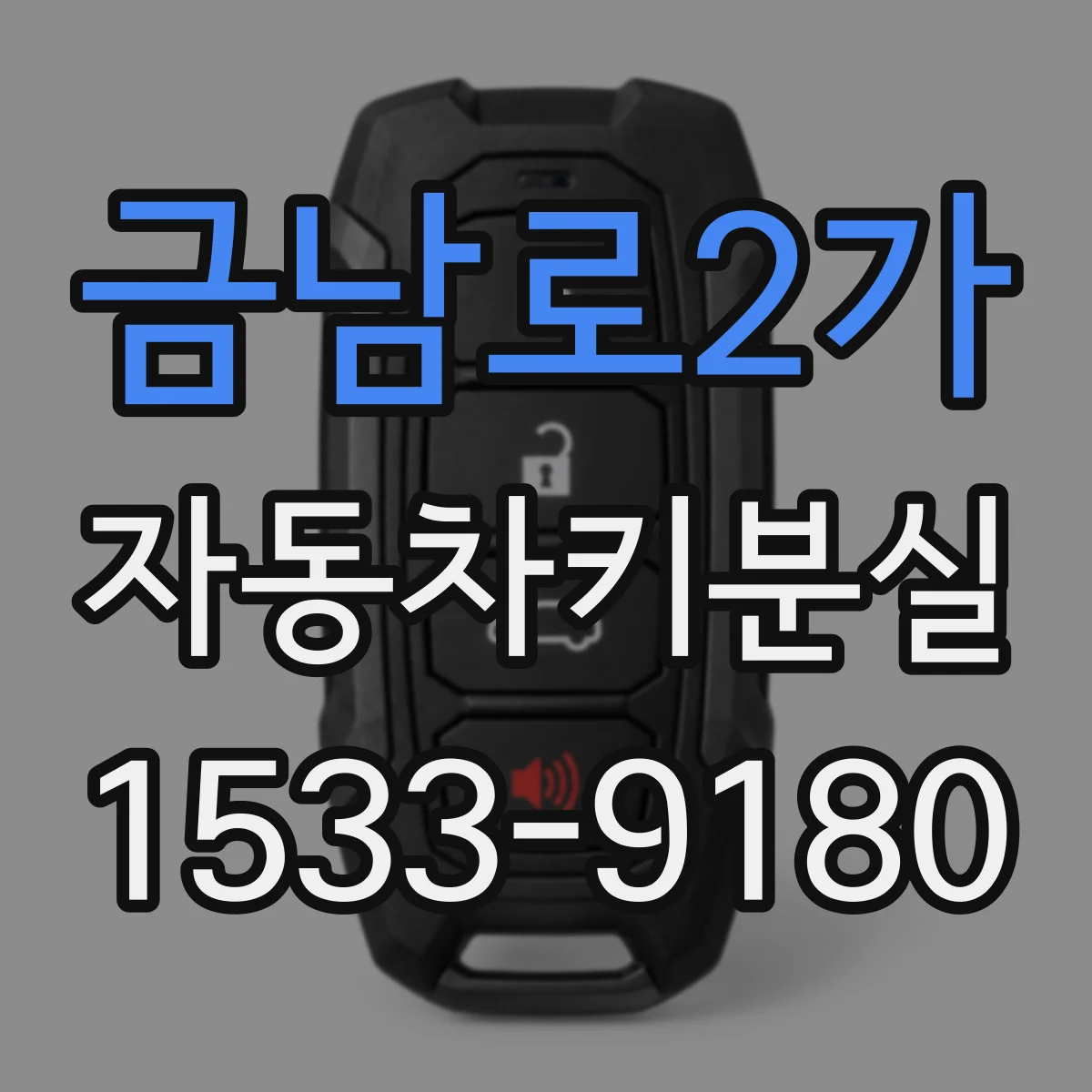 금남로2가 자동차키분실
