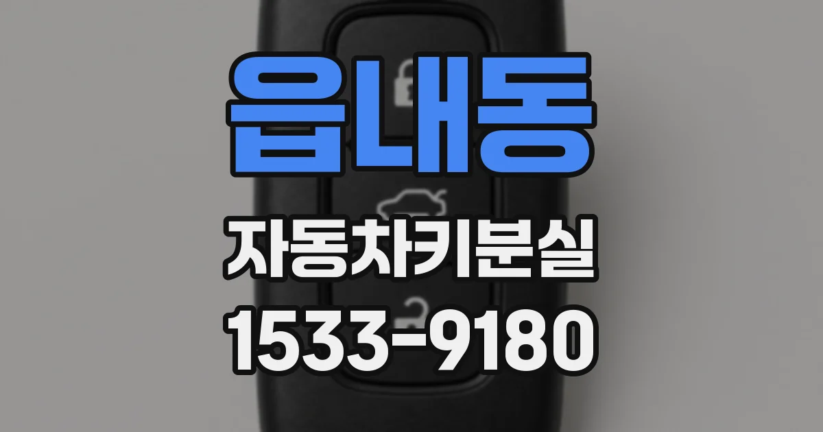 읍내동 자동차키분실