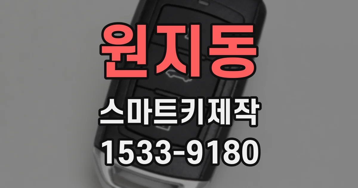 원지동 스마트키제작