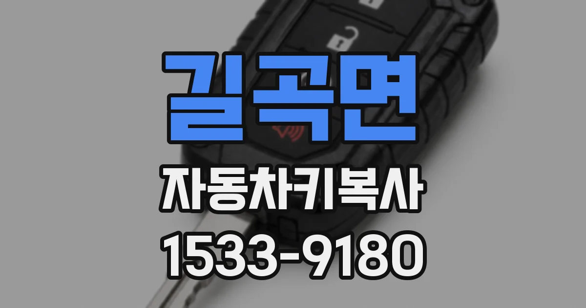 길곡면 자동차키복사