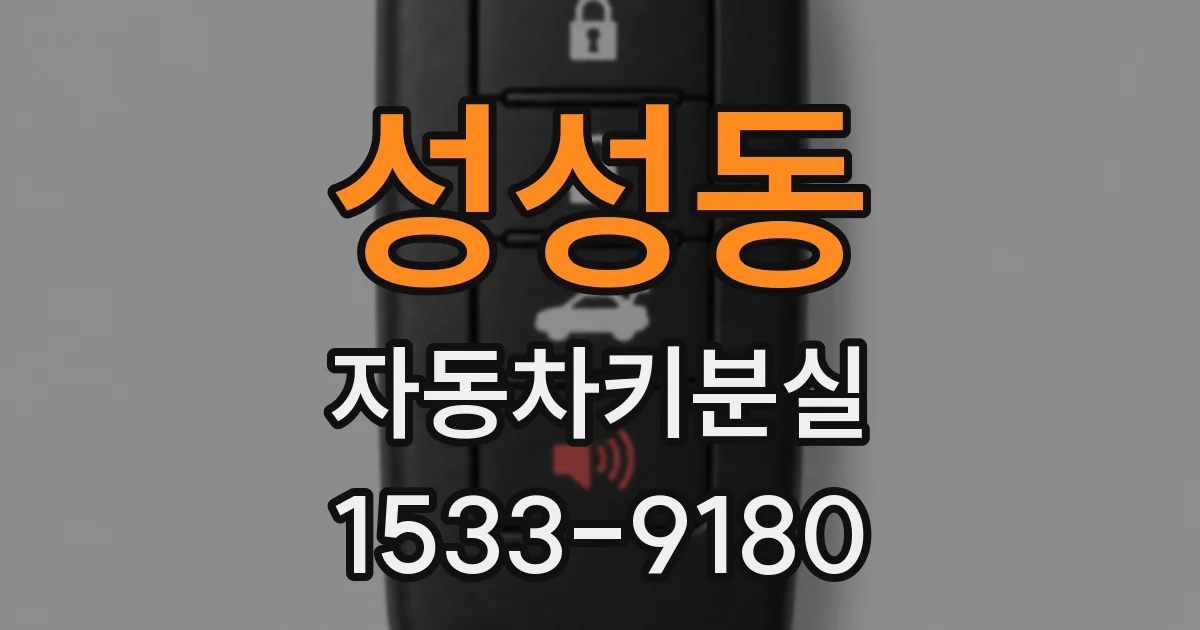 성성동 자동차키분실