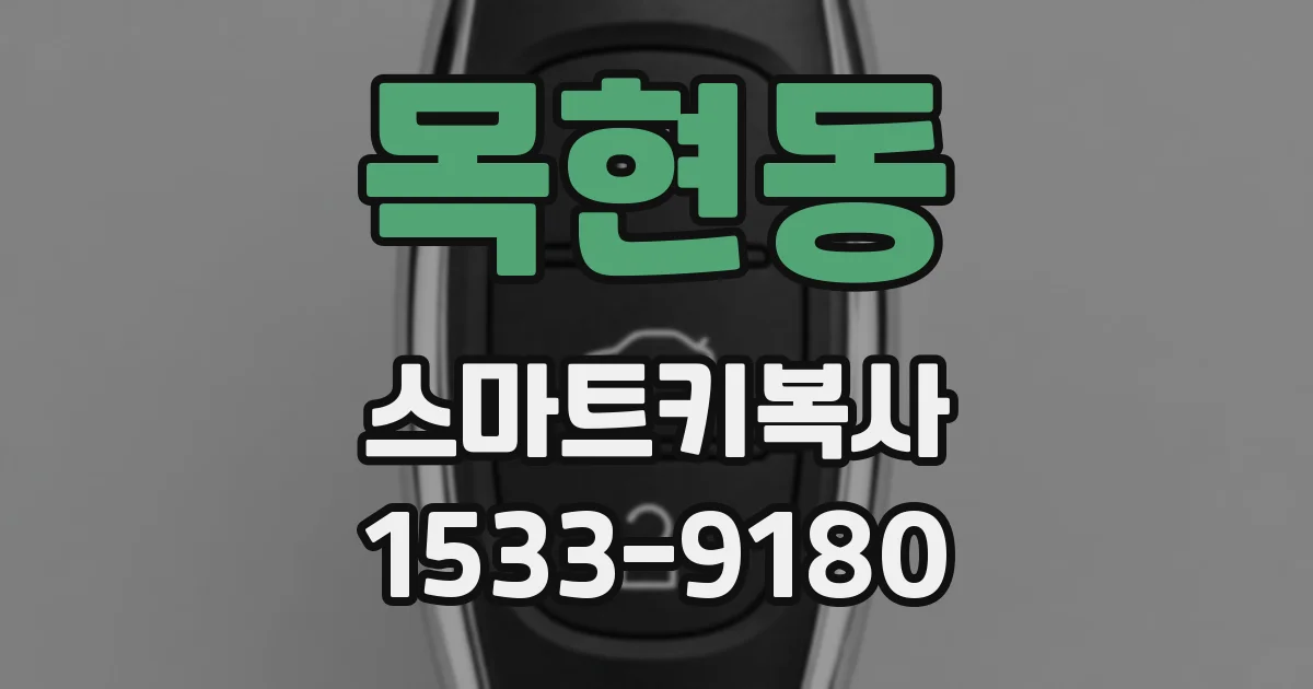 목현동 스마트키복사