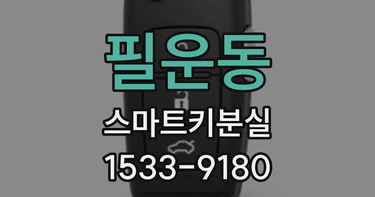 필운동 스마트키분실