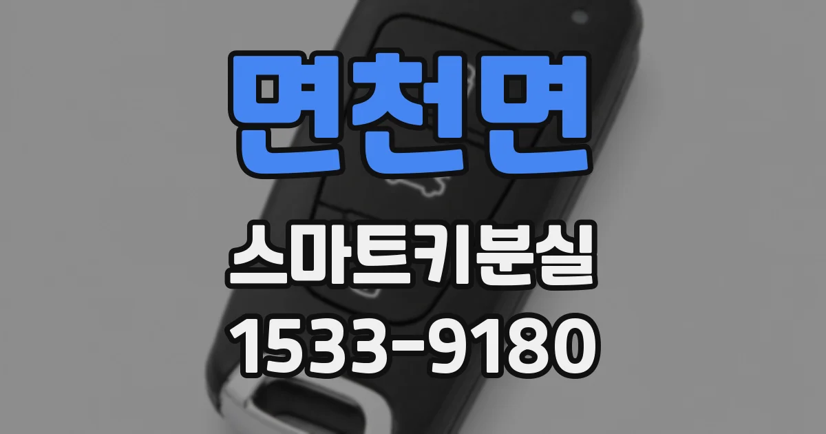 면천면 스마트키분실