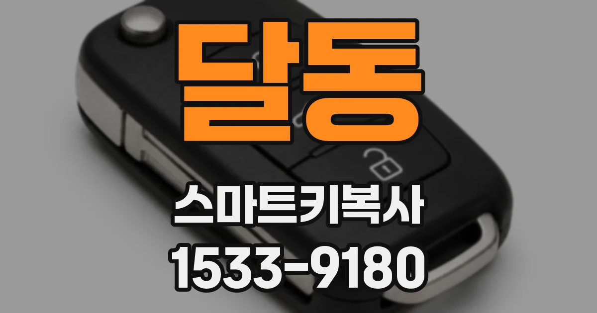 달동 스마트키복사