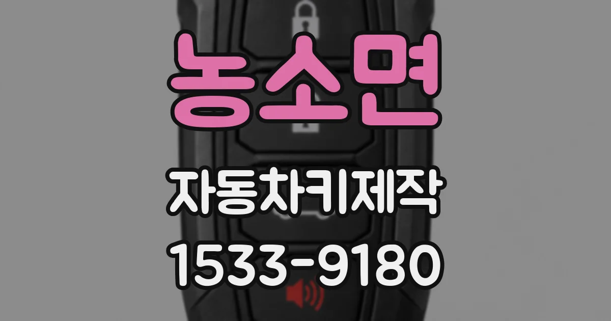 농소면 자동차키제작
