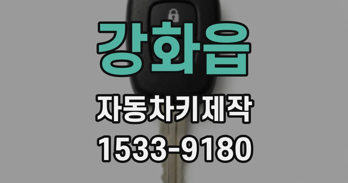 강화읍 자동차키제작