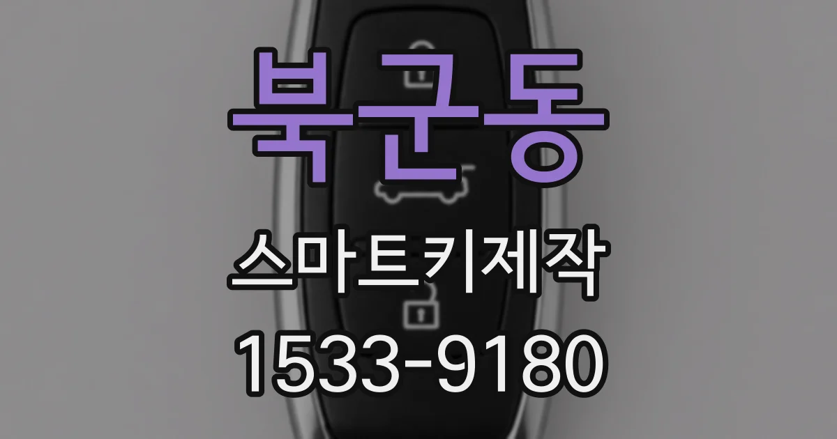 북군동 스마트키제작