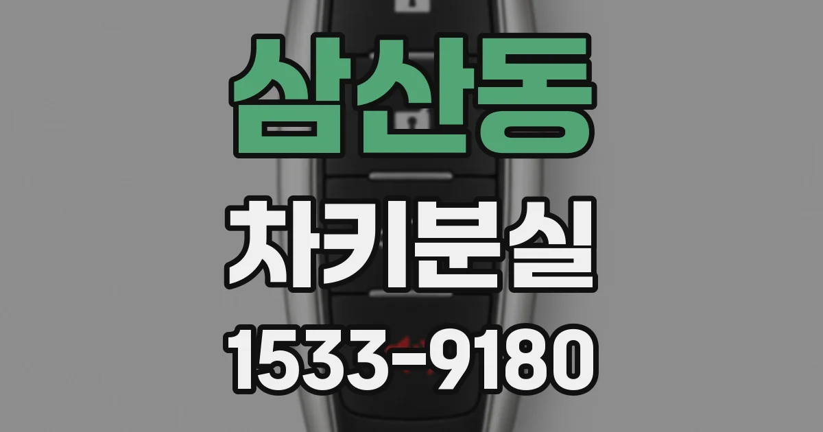 삼산동 차키분실