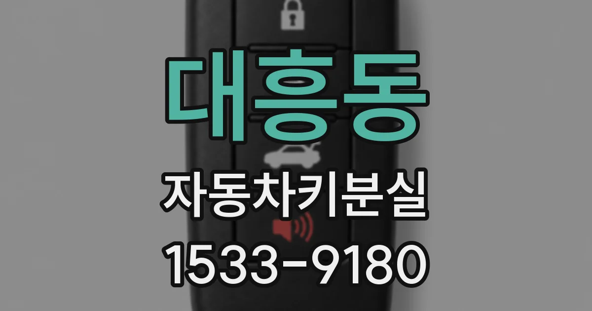 대흥동 자동차키분실